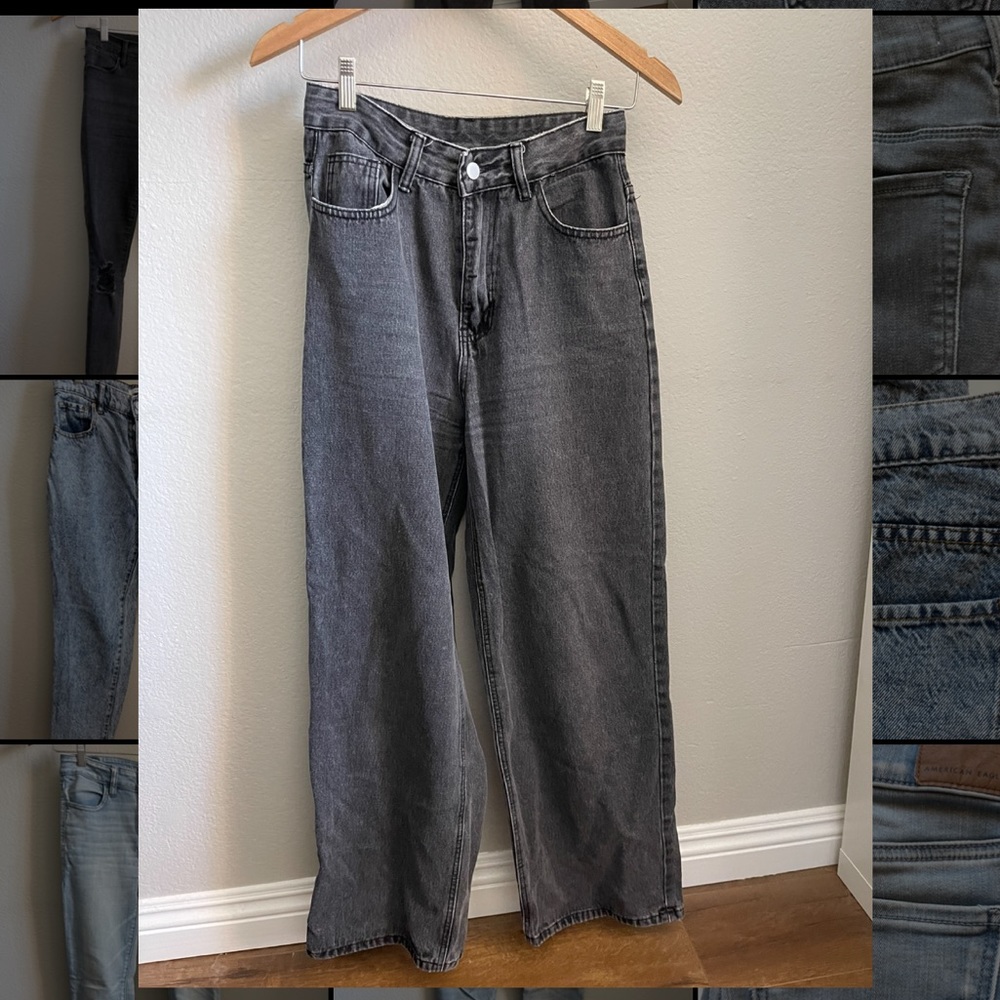 Black Wide Leg Jeans